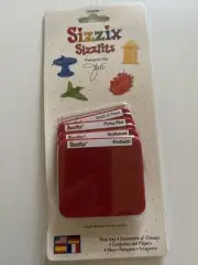 Sizzix Bird set Of 4 Sizzlits For Sidekick Big Shot Bug Kick Machines.