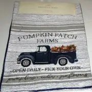 FALL TAPESTRY Table Runner 13" X 72"PUMPKIN PATCH FARMS/OPEN DAILY-PICK YOUR OWN