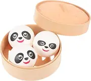 FUNNETOYU 1set Squeeze Steamed Bun Toy Panda Simulation Decompression Toy for Boys and Girls Soft Sensory Relief Fidget for and Anxiety Management for Boys and Girls