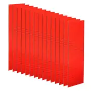 15 Sheet 7200 Pcs 5x5mm Self Adhesive Mirror Mosaic Tiles Sticker, Red