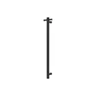 Fienza Isabella Vertical Heated Towel Rail 100 x 900mm Matte Black 827900MB