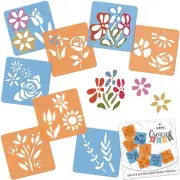 Drawing Stencils for Kids // Set of 8 pcs. // FLOWERS