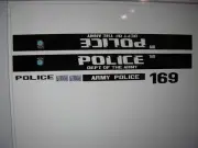 US ARMY POLICE Patrol Car Decals 1:64 two for one money