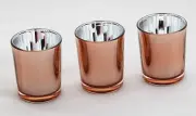 100 Copper Glass Tealight Votive Candle Holder Wedding Event Party BULK BUY