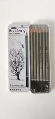 Derwent Academy Sketch Pencils Tin of 6