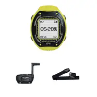 在飛比找松果購物優惠-POSMA GPS戶外運動跑步專用錶 黃色款 搭 2件套組 