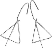 SUPVOX 2pcs Hanging Flower Stand Hanging Plant Shelf Planter Hooks Pot Rack Garden Hose Reel Wall Mount Balcony Flower Pot Hangers Plant Rack Wind Chime Hanger Stainless Steel Silver