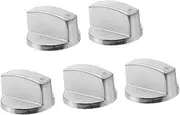 HONITANO 5Pcs Alloy Gas Stove Control Knob Replacement Cooktop Range Dial Knob Fit for Gas Ovens Durable and Lightweight Design Easy Installation and Accurate Fit