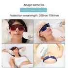 Red Laser Protective Goggles Light Blocking Eye Mask Beauty Salon Eye Care M _co