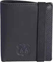 [Route 66] Men's Leather Wallet (RFID-Protected) - Men's Wallet - Men's Wallet - Slim Wallet - Men's Wallets