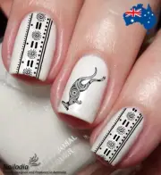 Australia Aboriginals Indigenous Painting Nail Art Decal Sticker