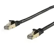 StarTech 10m CAT6a 10 GbE Shielded Snagless 100W PoE Ethernet Cable, Black - 6ASPAT10MBK