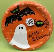 Batitude Vampire Bat Spider Ghost Halloween Carnival Party 9" Dinner Plates