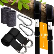 2-Pack Tree Swing Straps Hanging Kit, Adjustable 5-10 Feet Tree Swing Hanging St