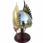 Knight King Medieval Helmet Norman Winged Helmet Fully Wearable Cosplay Larp sCA