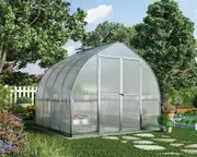Maze Walk in Polycarbonate Greenhouse Bella 8ft x 8ft