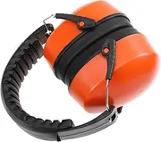 Tofficu 1pc Head-mounted Factory Noise Reduction Earmuff Sound Insulation Earmuff Orange Easy to Wear