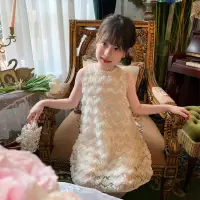 在飛比找蝦皮購物優惠-【女童洋裝】2023夏季新款 洋氣公主裙 蓬蓬紗裙子 紗裙 