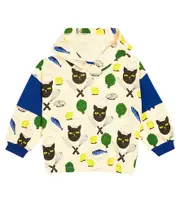 [Mini Rodini] Mini Rodini Chef Cat cotton jersey hoodie Y 2/3 multicoloured