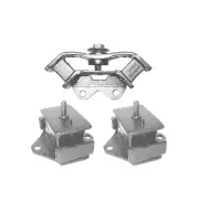 Front + Rear Engine Mount Kit for Mitsubishi Triton MK ML 2.4L 2.8L 4M40 4G64