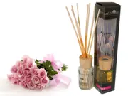 bulk 24 Scented Oil Diffuser Rose 50Ml 8 Rattan Sticks therapy Fragrance
