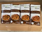 Lot of 4 Packs Food Life Balanced Beef Stew Fully Cooked Large 24oz EXP 09/ 2027