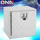 18" Silver Aluminum Truck Pickup Trailer RV Tool Box Storage w/ T-Bar Lock+Keys