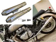 Royal Enfield Interceptor 650 Powerage Short Exhaust Muffler Silencer Polished