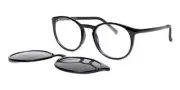 Clip on Oval Black SmartBuy Collection Connelly With Clip-On Four Set U-0220