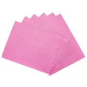 6 Pack 10.83 x 8.46" 2mm Thickness EVA Foam Sheets for Arts Pink Glitter
