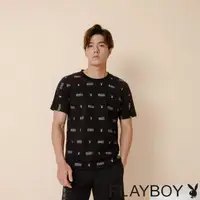 在飛比找momo購物網優惠-【PLAYBOY】經典LOGO滿版T(灰色)