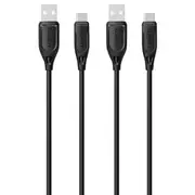 Cygnett Essentials USB-C to USB-A Cable 1m Black 2 Pack