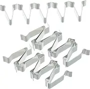 PAMINGONO 100pcs Car Door Sill Trim Clips Auto Panel Clip Car Metal Fasteners Clip Set for