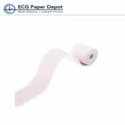 ECG EKG Generic Medical Cardiology Recording Paper 30 Rolls Per Case Red Grid