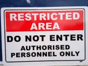 Restricted Area Do Not Enter Pack 3 Metal Safety Sign 300x225mm FREE Delivery