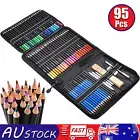 95Pcs Professional Art Sketch Oil Drawing Colouring Graphite Charcoal Pencil Kit
