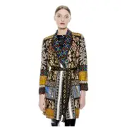 Alice and Olivia Wheaton Patchwork Beaded Embelished Blazer Jackets Small New