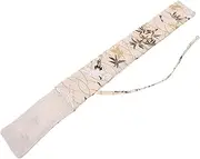 VANZACK Hand Fan Bag Durable Chinese Style Folding Fan Storage Pouch with Drawstring for Weddings Parties and Festivals