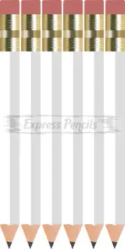 144 white Half short mini small Golf Hexagon #2 Pencils ExpressPencilsTM