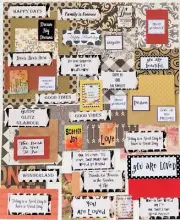Junk Journal Scrapbook Supplies, Earth Tones Scrapbook Paper, Words And Quotes