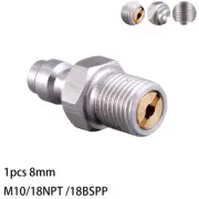 Efficient 8MM Way Valve Filled Pacifier Stainless Steel Quick Connector