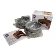 WILTON Tasty-Fill Mini Cake Pan Shortcake Set 4 Pan Set Single Serve Dessert