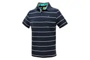 SpongeBob SquarePants Mens Polo Shirt Top Official Authentic - Navy Stripe - S