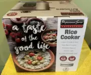 Brand New Unopened Box Stainless Steel Rice Cooker Cooks 12 Cups Of Rice
