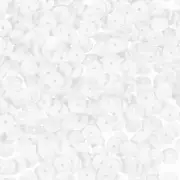 Loose Sequins 1400Pcs Cup Embroidery Sequins for Crafts Sewing,Porcelain White
