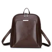 GGP Brown Stylish Women'S Pu Leather Backpack Spacious, Anti Theft, Multi Pocket Travel Bag For School Or Work