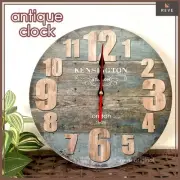Clock Wall Clock Retro Quiet Nordic Table Dial Antique Battery Wooden Hooklife