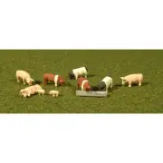 Bachmann USA Pigs (9/Pack) HO Gauge 33118