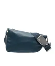 Shield leather shoulder bag One size Blue