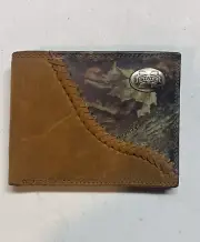ZEP PRO FLORIDA GATORS Fence Row Camo Leather Bifold Wallet New! **Read**